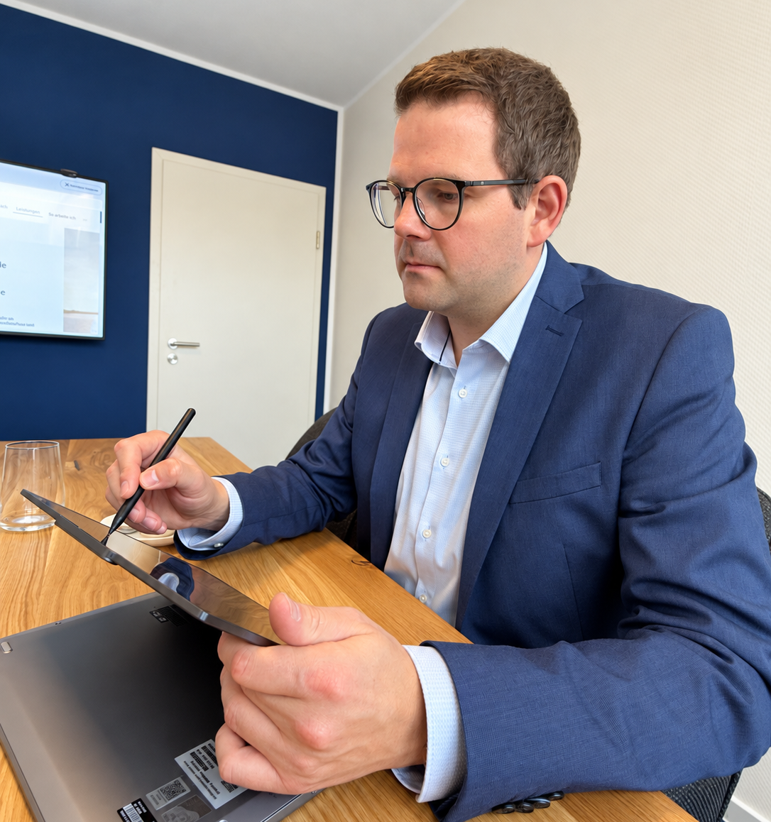 Geschäftsmann macht sich Notizen Geschäftsmann am Besprechungstisch und macht sich Notizen